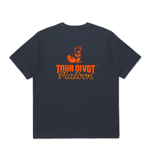 Malbon Golf Tour Divot Letter Print Graphic T-Shirt