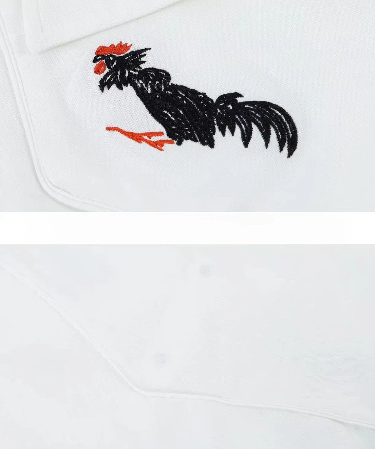 Devereux men’s collar and chest detail