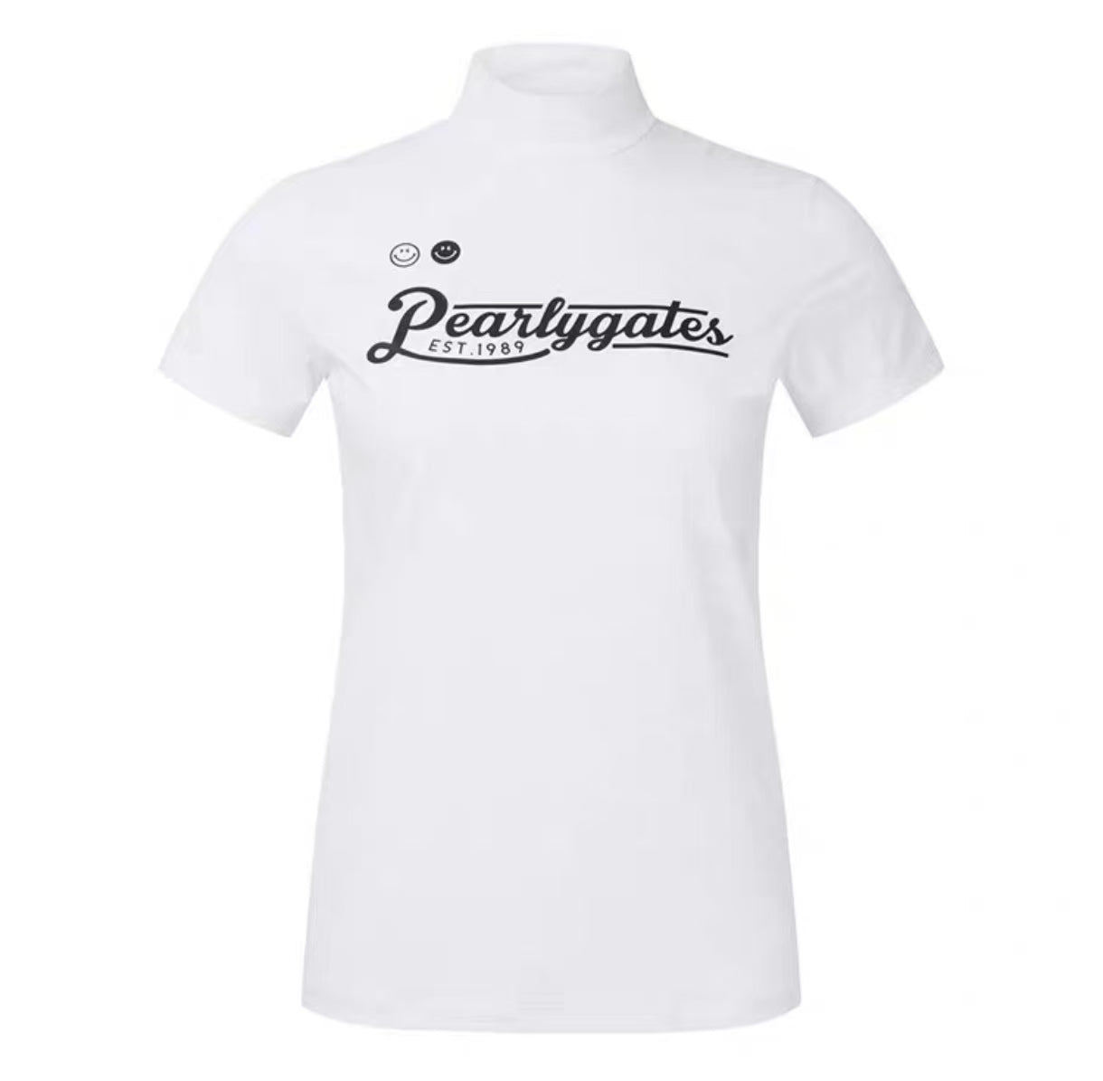 Women’s Summer Breathable Quick-Dry Sun Protection Slim Golf Shirt in White - product view