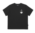 Malbon men's black signature graphic T-shirt front view