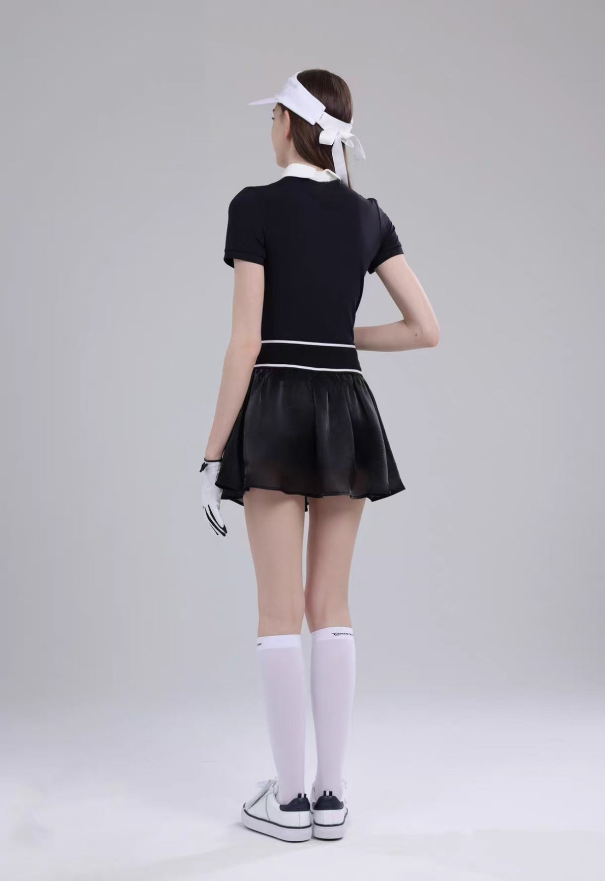 Women’s Breathable Quick-Dry Golf Tennis Shirt Skirt Set - product view