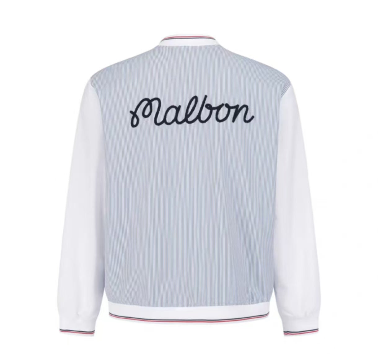 Malbon Golf Men’s Signature Color-Block Stripe Jacket
