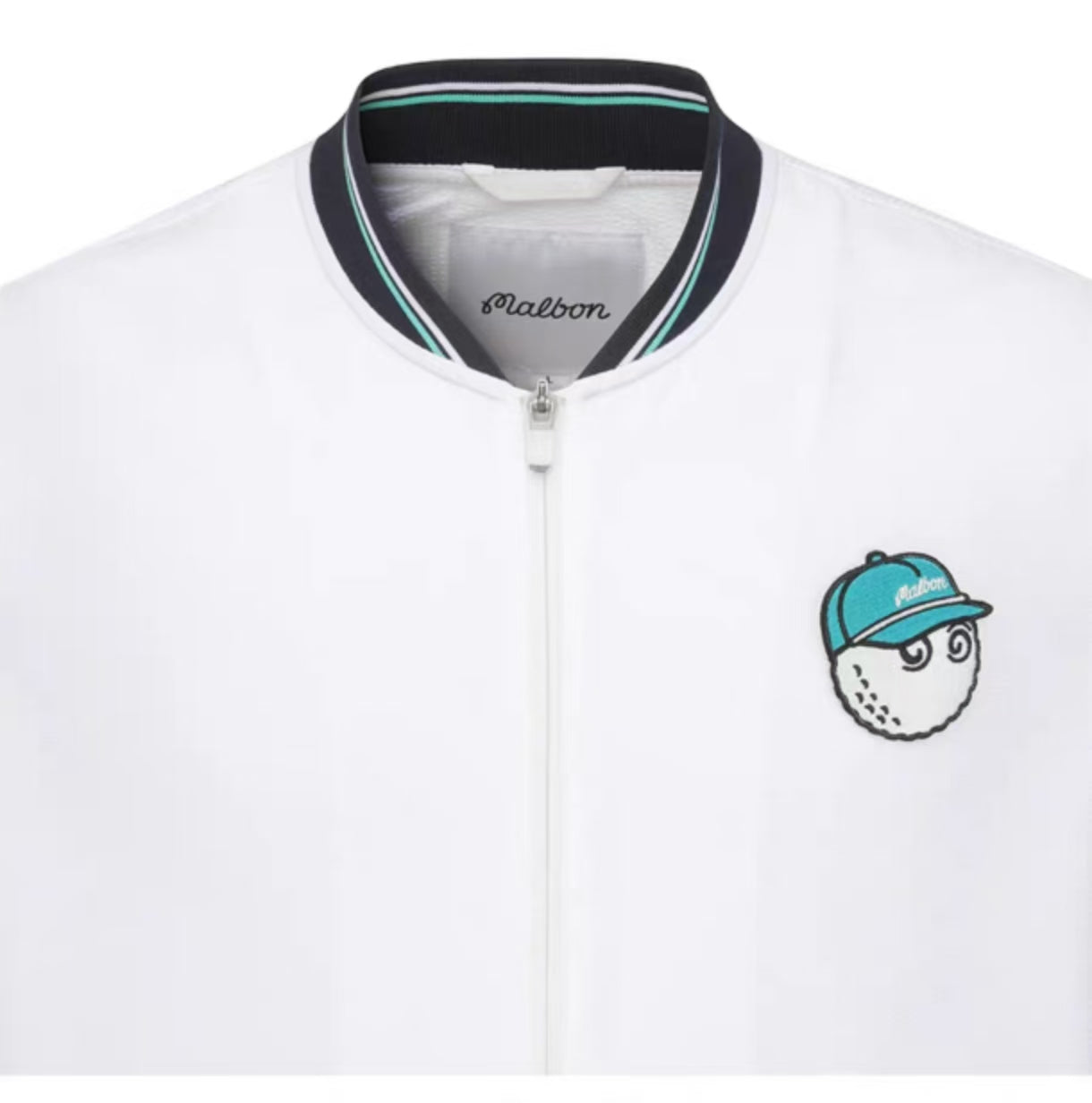 Malbon Golf Men’s Signature Color-Block Stripe Jacket