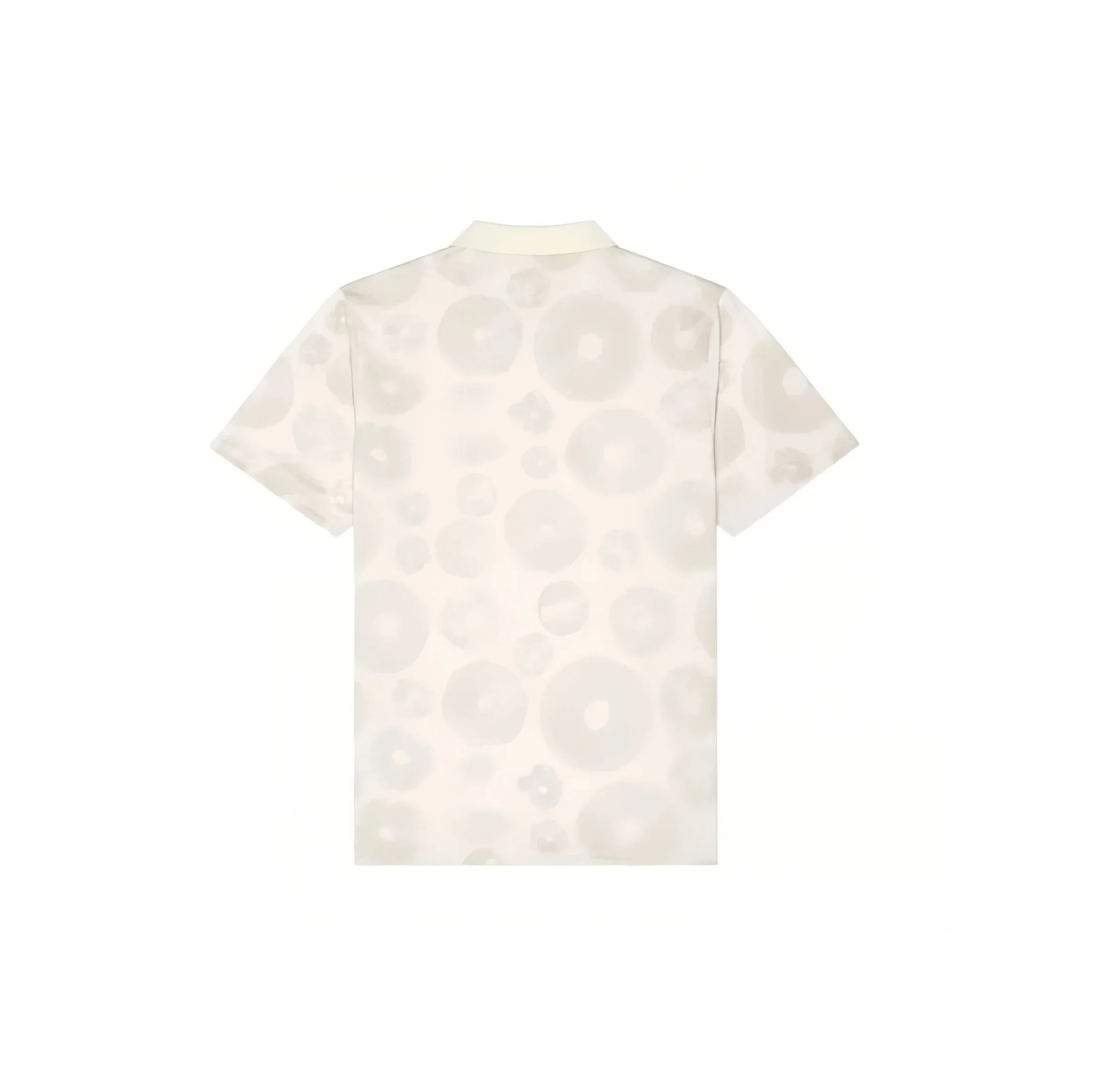 Malbon Men Golf Polo Shirt Logo Collar Tee 2026 Beige back view