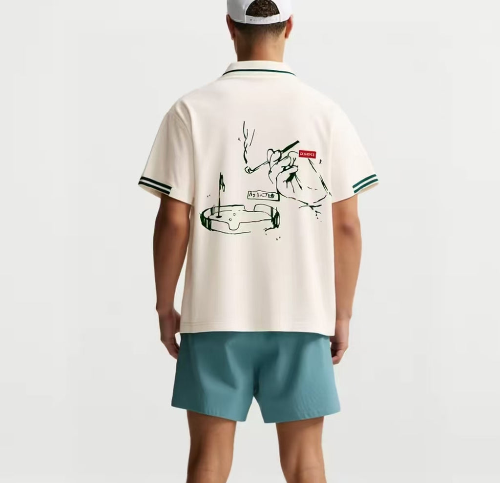 Devereux men’s White front model view