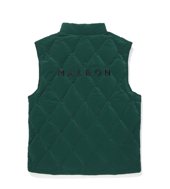 Malbon Golf Men’s Lettering Logo Insulated Polo Collar Vest