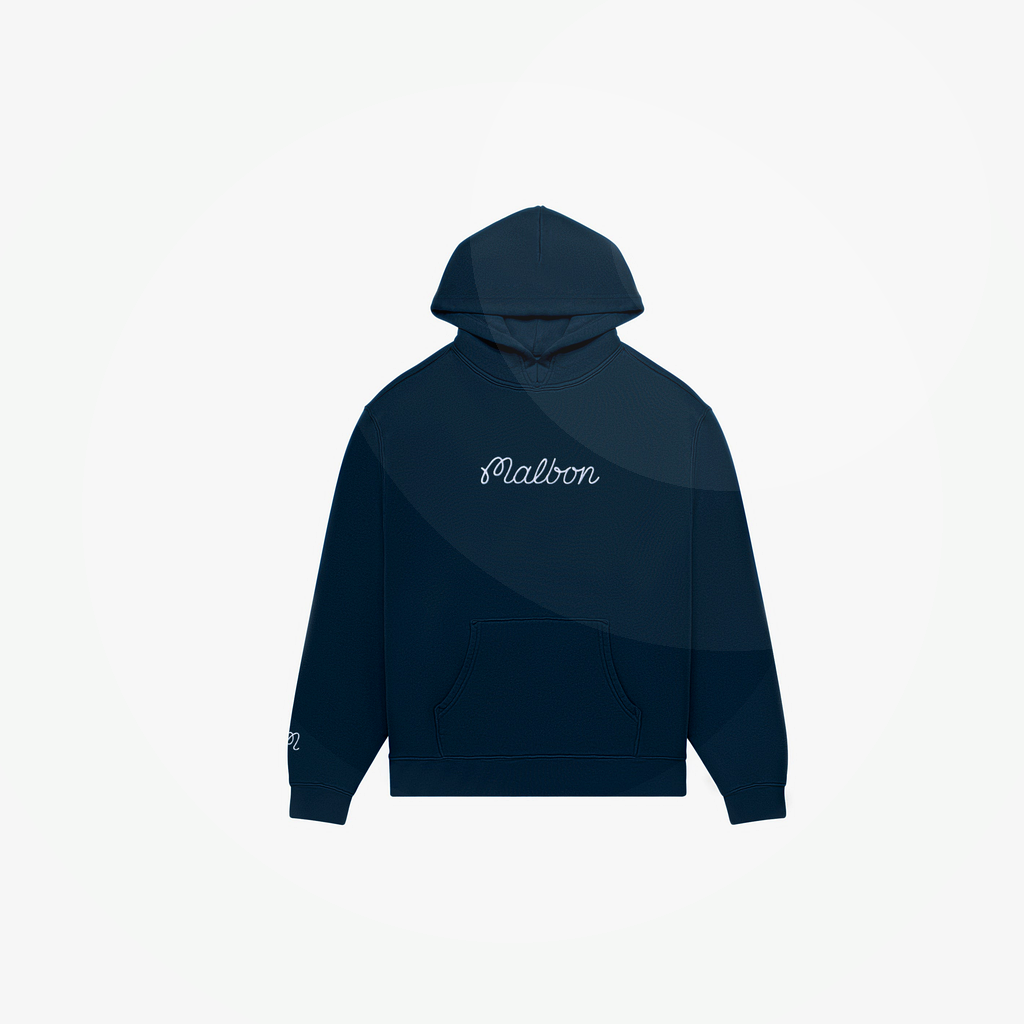 Malbon Malbon Fesque Hoodie navy model image 11