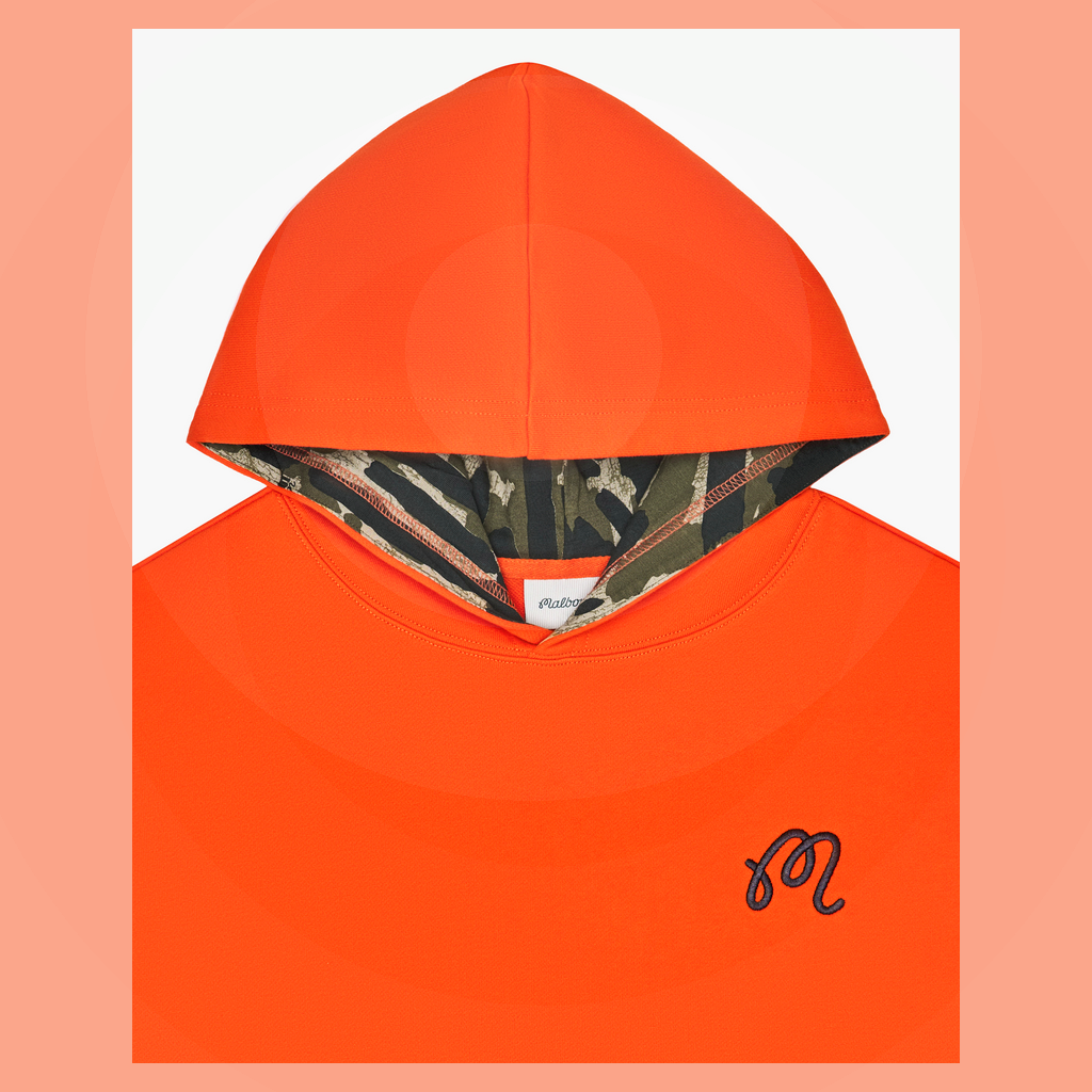 Malbon Malbon Fesque Tour Divot Camo Hoodie orange model image 4