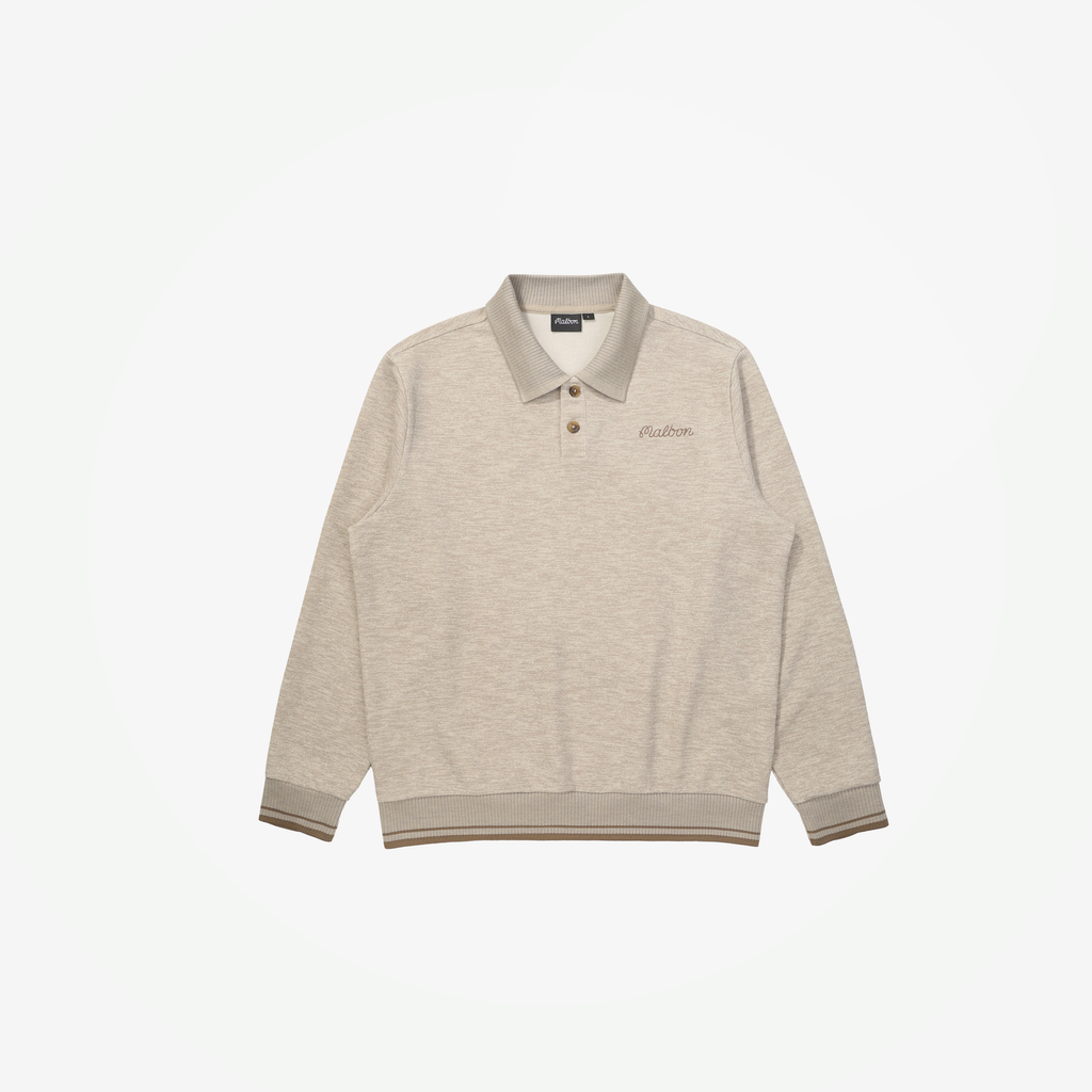 Malbon Malbon Studio Seoul Polo Sweatshirt beige model image 1