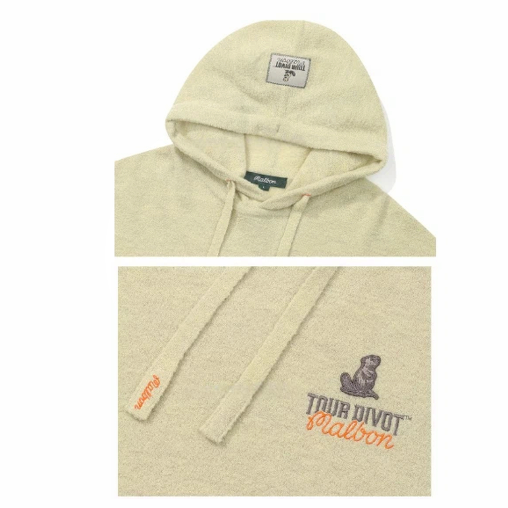 Malbon Malbon Studio Seoul Tour Divot Hoodie khaki model image 12
