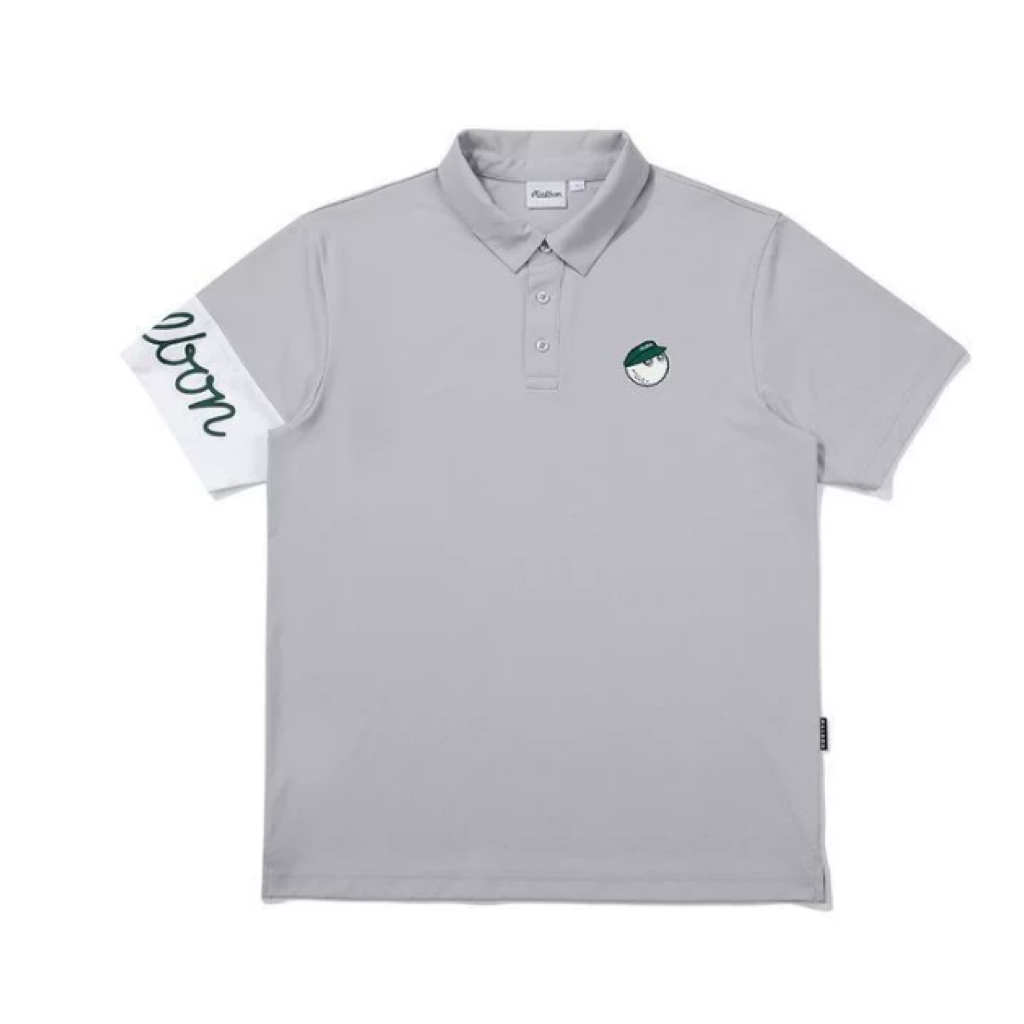 Malbon Short Sleeve Golf Polo Grey product view