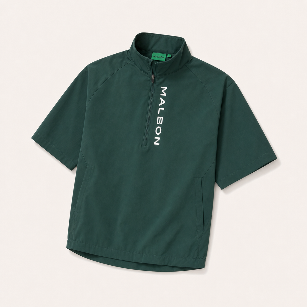 Malbon Studio Seoul Hybrid Anorak Green front view